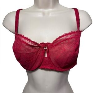 Chantelle Presage Demi women’s 36DDD red lace underwire bra